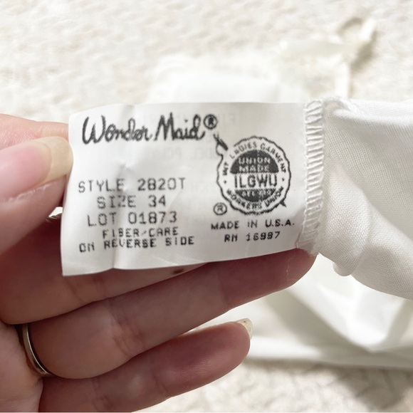 Wonder Maid Vintage Full Slip Fine Lingerie with Lace Trim Size 34 - Picture 9 of 10